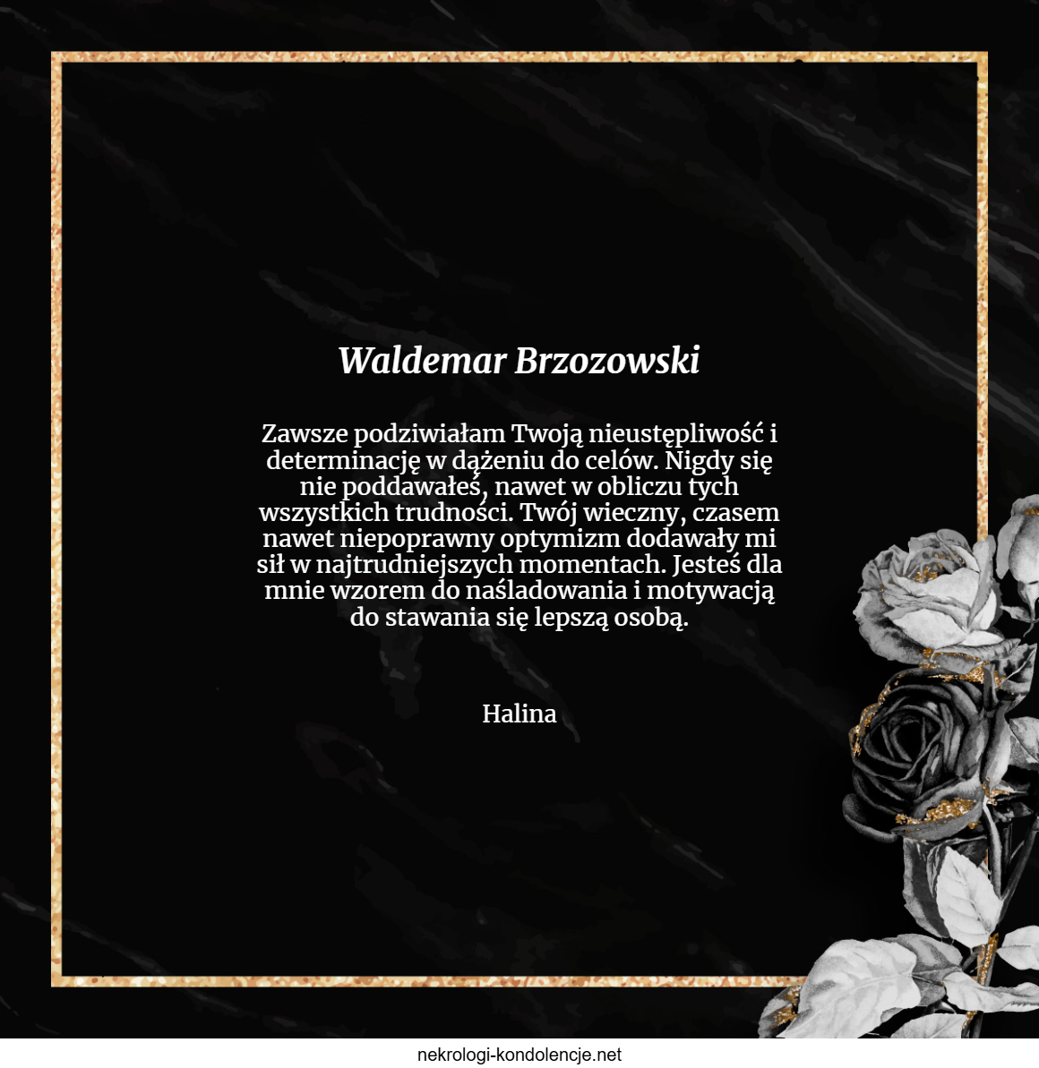 Wspomnienie - Waldemar Brzozowski